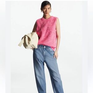 BNWT COS Pink Sweater Vest - Size L